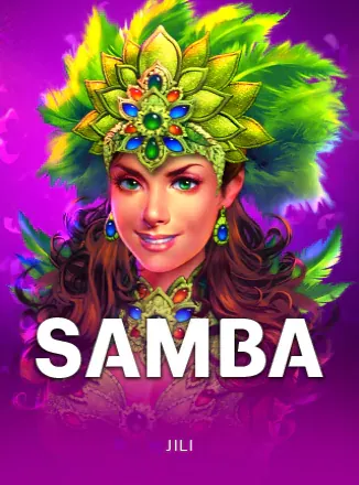 ปกเกม Samba ในภาพปกหน้าแรก ปกเกมสาวแซมบ้าสวมขนนกสีเขียว