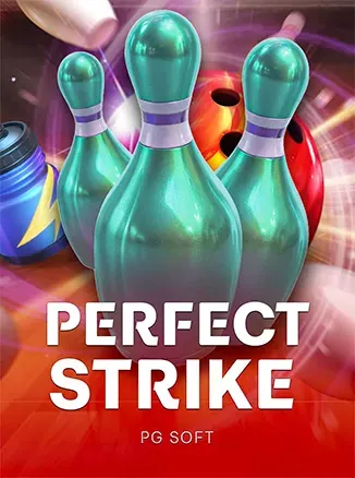 ปกเกม Perfect Strike ปกเกมพินโบว์ลิ่งสีฟ้า