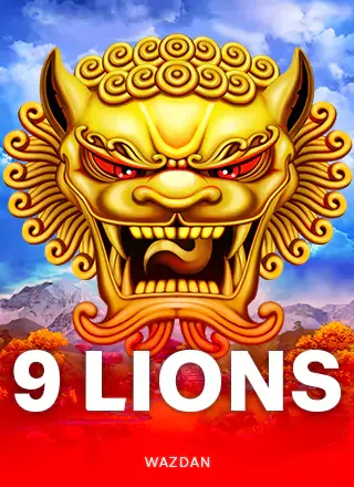 ปกเกม 9 Lions ปกเกมหัวสิงโตทองพื้นแดง